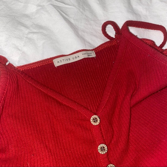 STUNNING red tank by Active USA - Picture 2 of 3